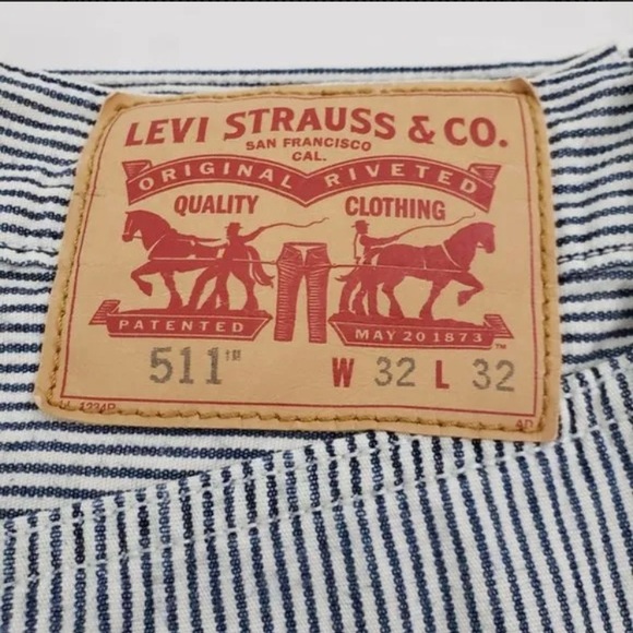 LEVIS STRIPED DENIM - Picture 4 of 9